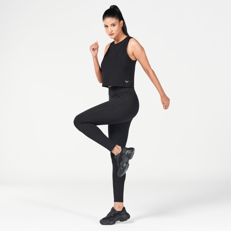 Breeze Camo Tank-Black